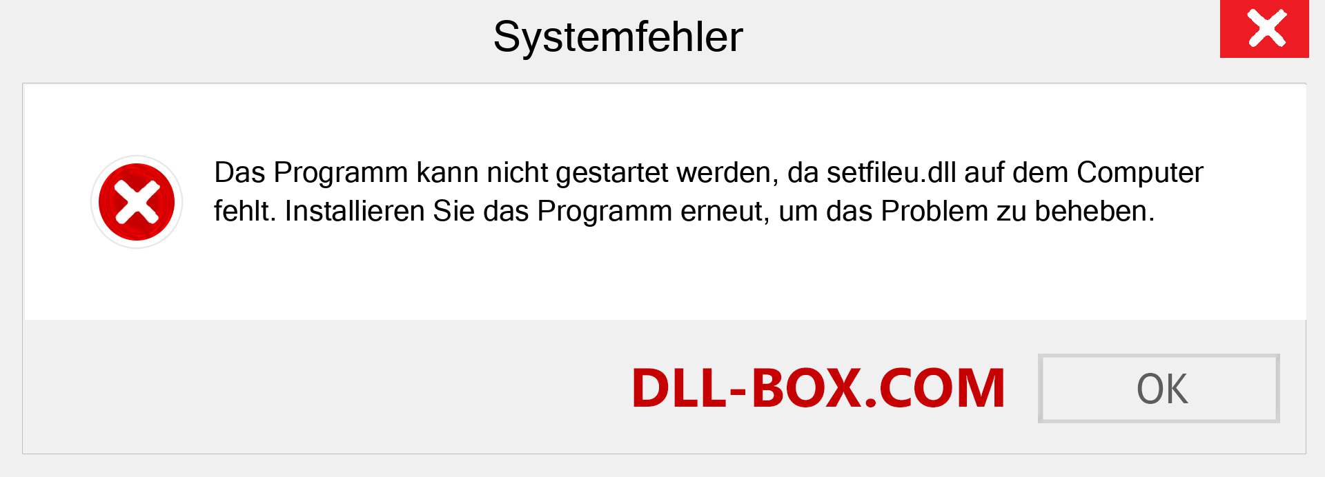 setfileu.dll-Datei fehlt?. Download für Windows 7, 8, 10 - Fix setfileu dll Missing Error unter Windows, Fotos, Bildern